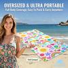 Cute Garden Print Beach Towel Sand Free Quick Dry Absorbent Thin Compact Towels for Swimming Pool Camping Beach Accessories