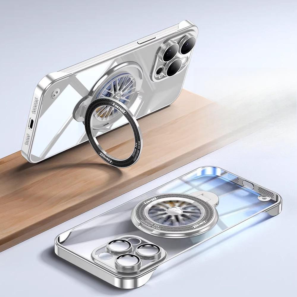 Použitelné pro pouzdro na telefon s gyroskopickým magnetickým stojánkem pro iPhone 16, Apple 15 bezrámečkové 14proMax ochranné pouzdro proti pádu