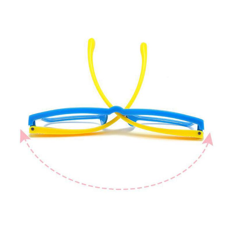 Kinder-Computerbrille, blaues Licht blockierende Gaming-Brille, High-Definition-Brille, Kinder-Anti-Blue-Ray-Brille, Silikonrahmen