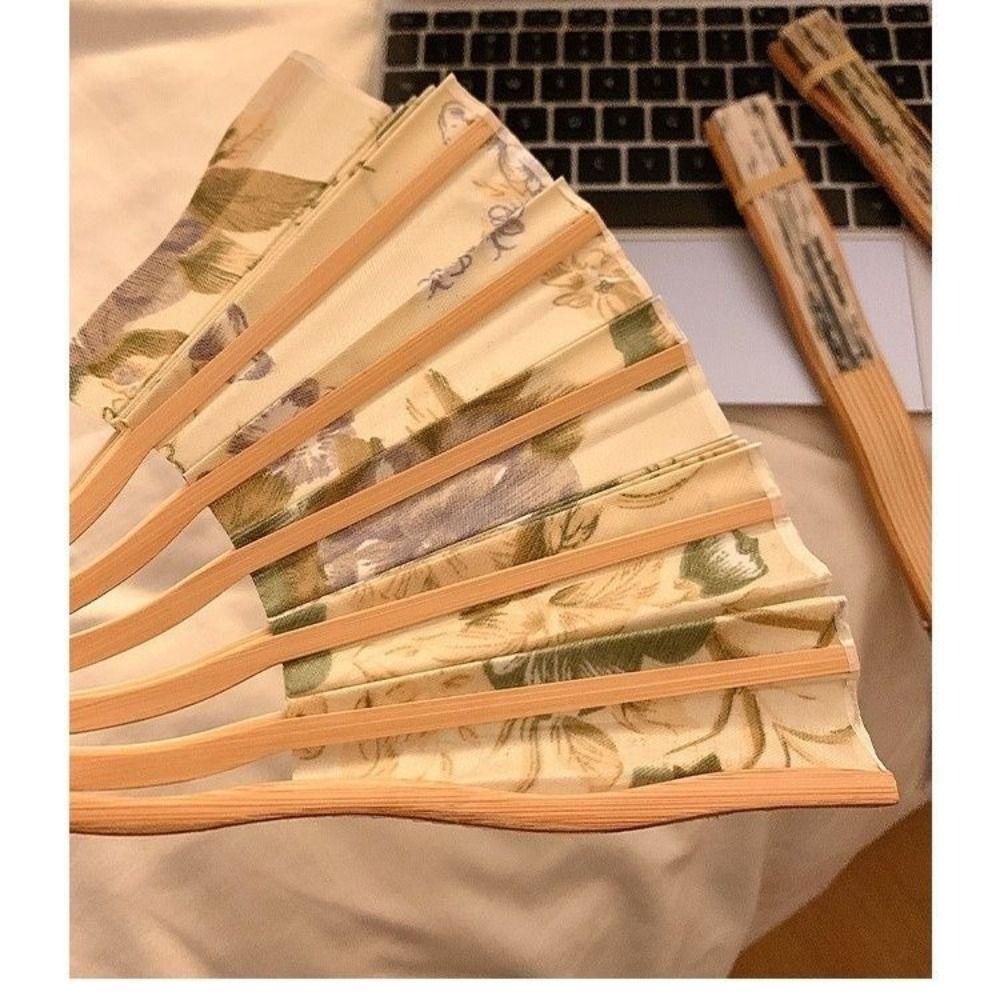 Shooting Prop Chinese Style Fan Portable Size Ancient Fan Prop New Women's Fan