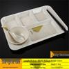 Plateau repas rapide multi-compartiments en mélamine Jijun