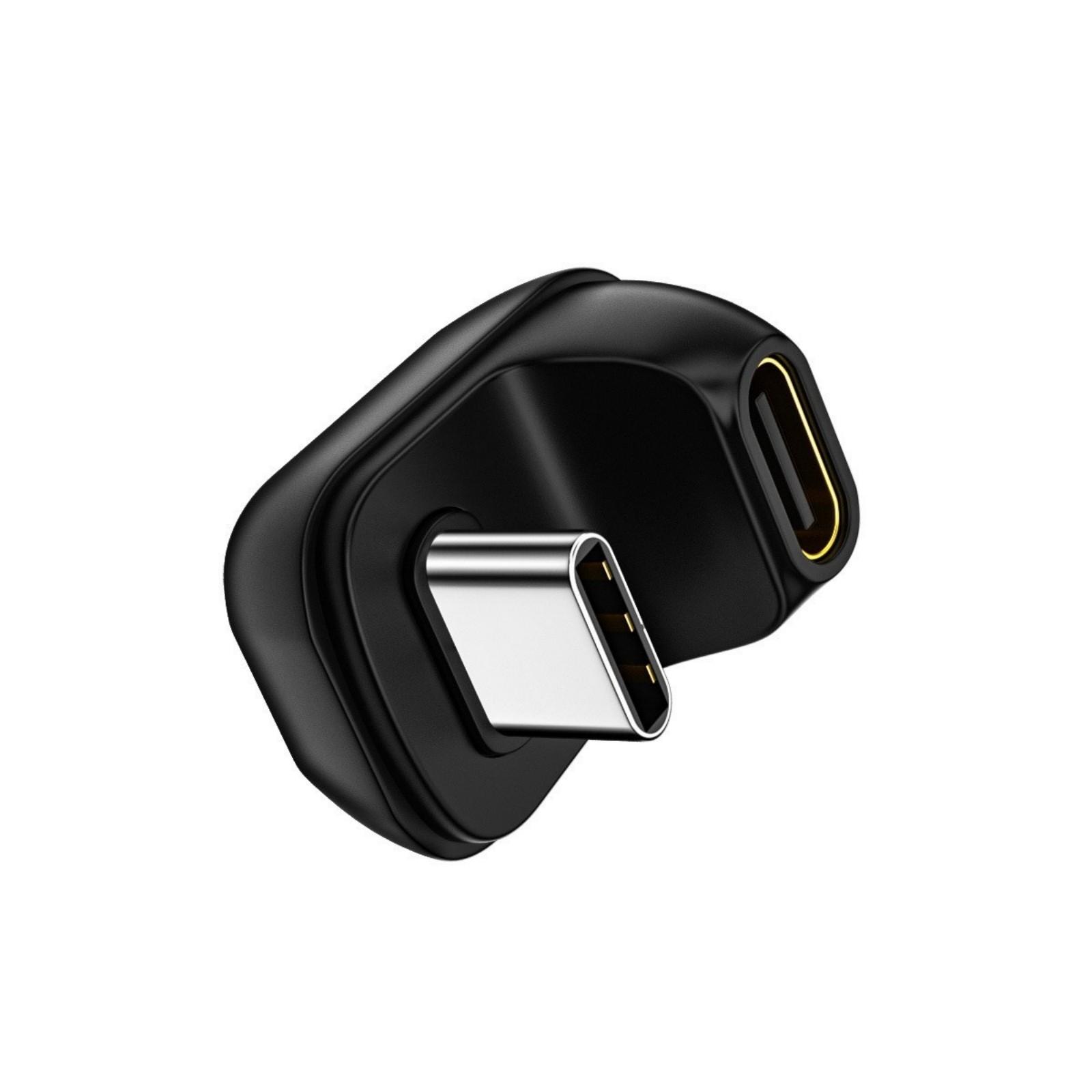 

U Shaped 180 Degree Type C Adapter Support 100W Fast Charging and 40Gbps Data Transmission with/without 8K Video Output A