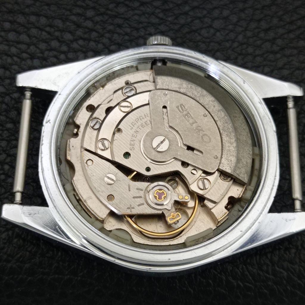 VINTAGE SEIKO 5 AUTOMATIC REFURBISHED JAPAN MENS WHITE DIAL WATCH a444269-1