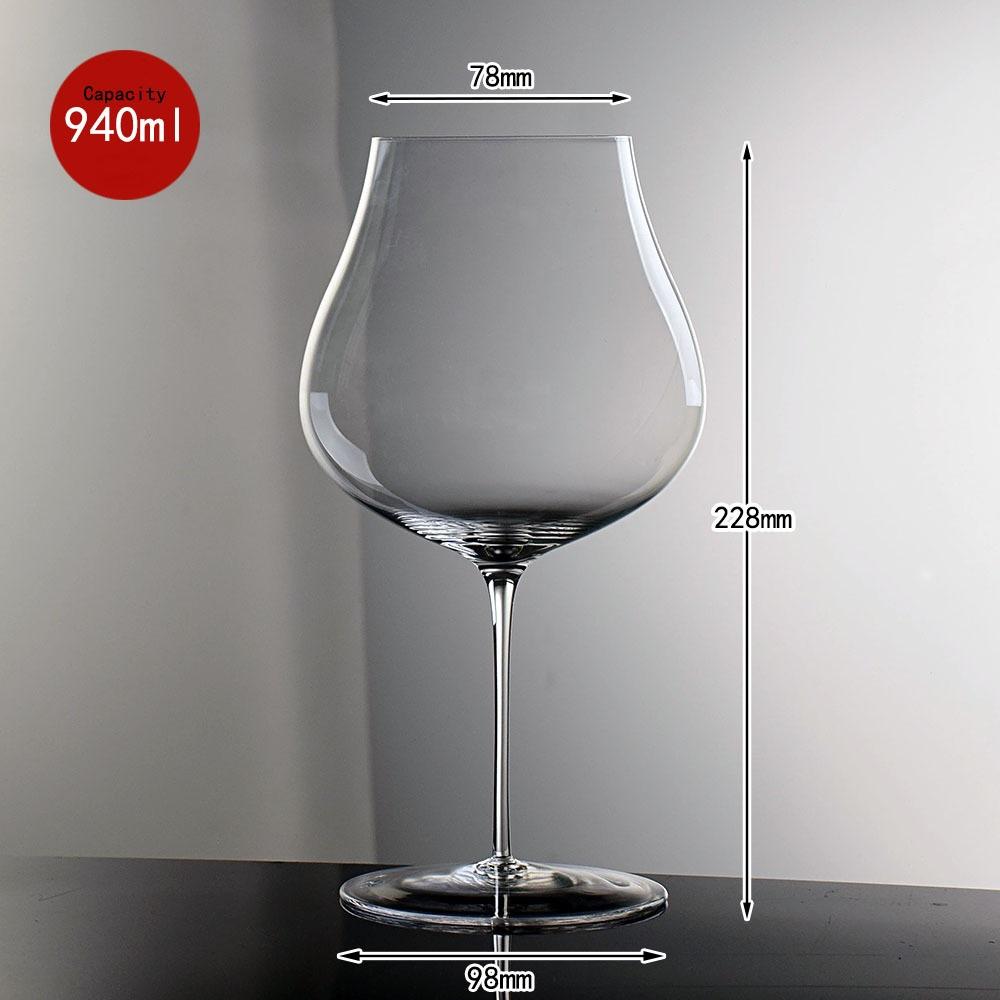 2/1Pcs 940/710ml Crystal Red Wine Glass Crystal Goblet Burgundy Bordeaux Wine Glass Cups Long Stem Tasting Cup Wedding Drinkware