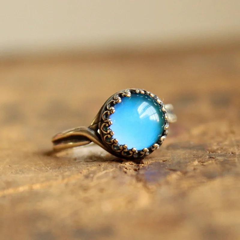 Vintage Gradient Color Ring for Women Creative Personality Can Change Color According To The Temperature  Accessories