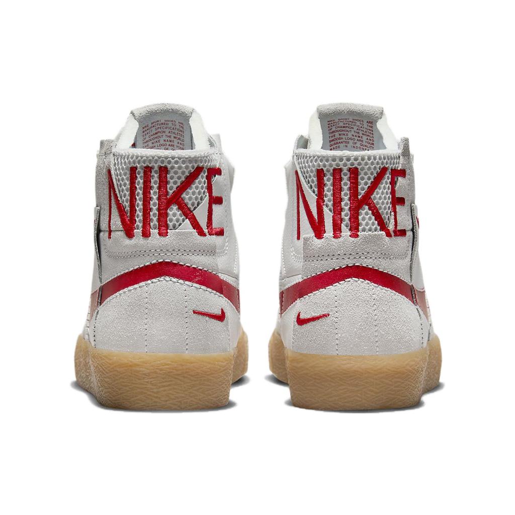 Nike Sb Zoom Blazer Mid Premium Deconstructed White University Red Gum