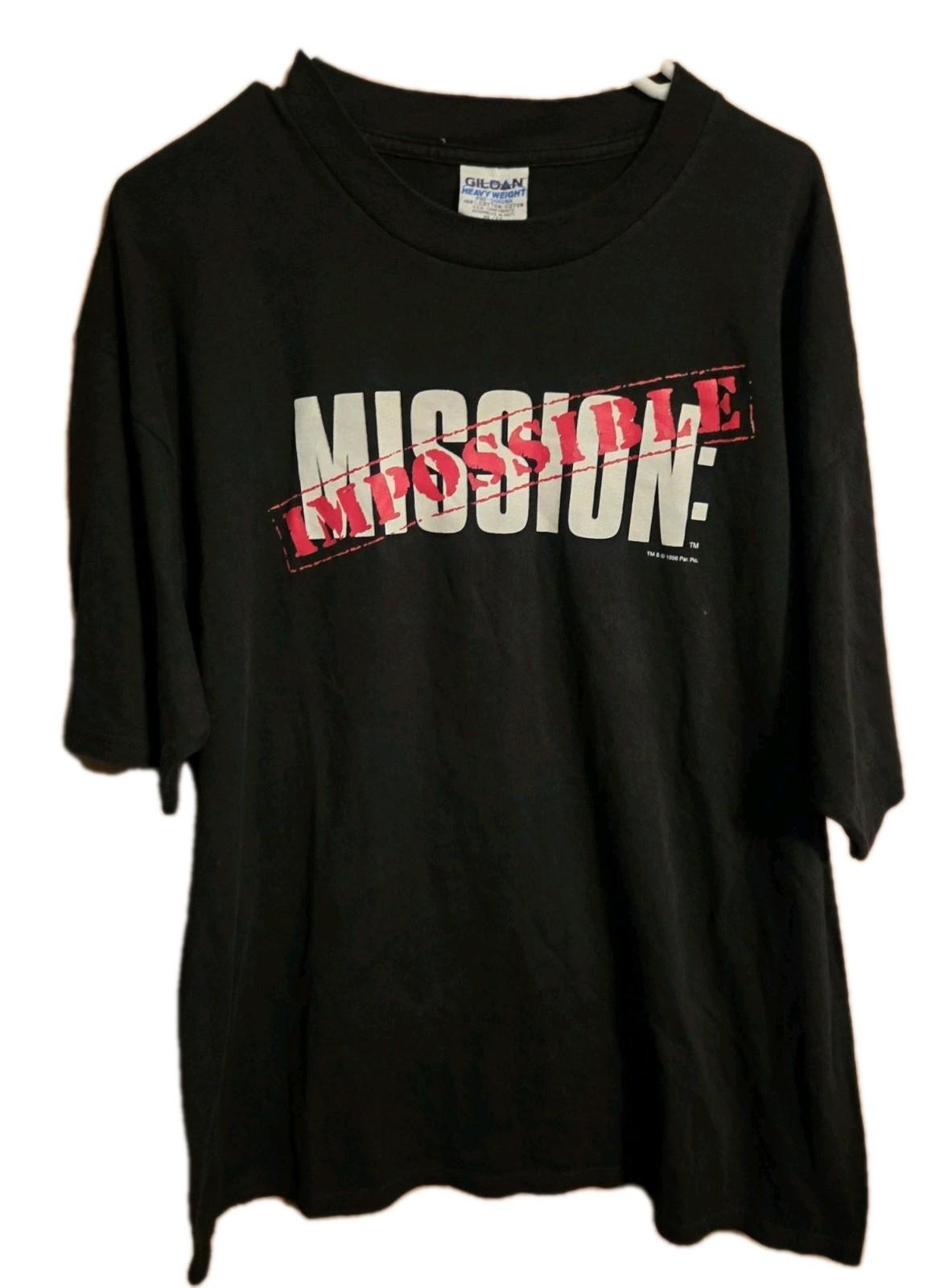 1996 Mission Impossible Movie Promo Shirt Tom Cruise Unisex T-Shirt L