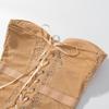 Vintage Französisches Spitzen Durchsichtiges Bandeau Korsett Top