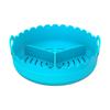 Food-grade 3 Grids Oven Tray Multi-color Divided Airfryer Basket Silicone Air Fryer Liners  Home