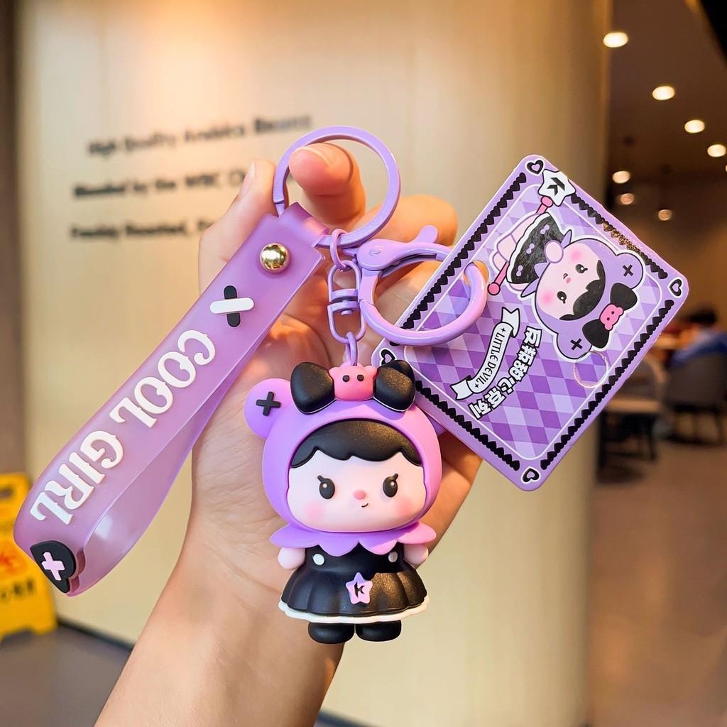 Silicone Keychain Cute Adorable Cartoon Doll Backpack Charms For Occasions All