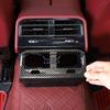 ABS Carbon Fiber For BMW 5 Series G60 2025-2025 Car Armrest Box Air Outlet Rear Anti-kick Cover Car Interior Accessory