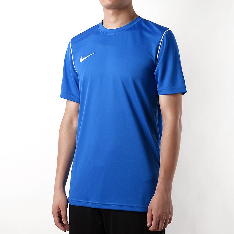 Nike Round Neck Training Football Short Sleeve T-Shirt Men Tops Blue BV6883-463