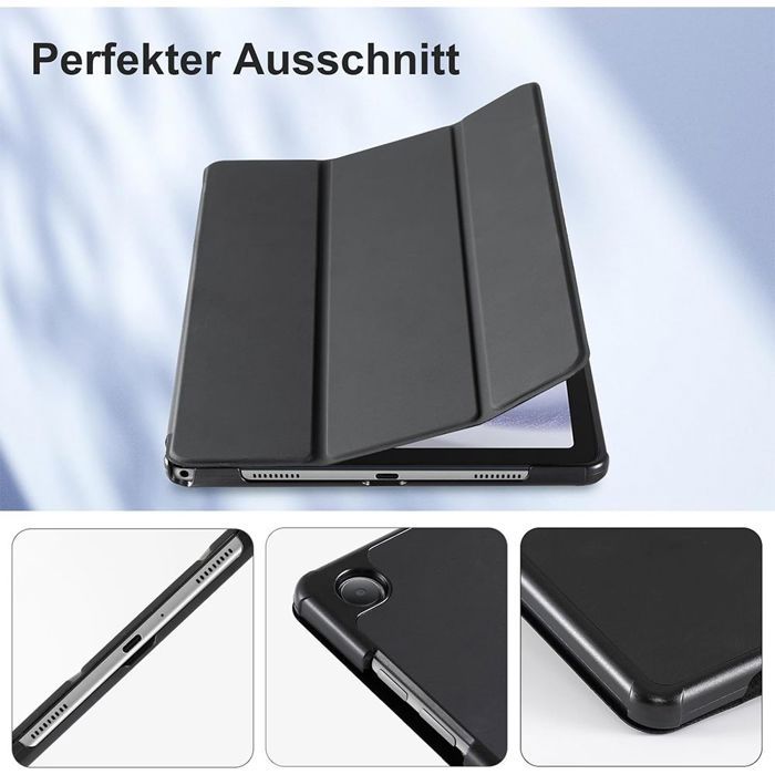 Coque + Verre Trempé - Samsung - Galaxy Tab A9 Plus - Protection Slim - Support Intégré - Noir