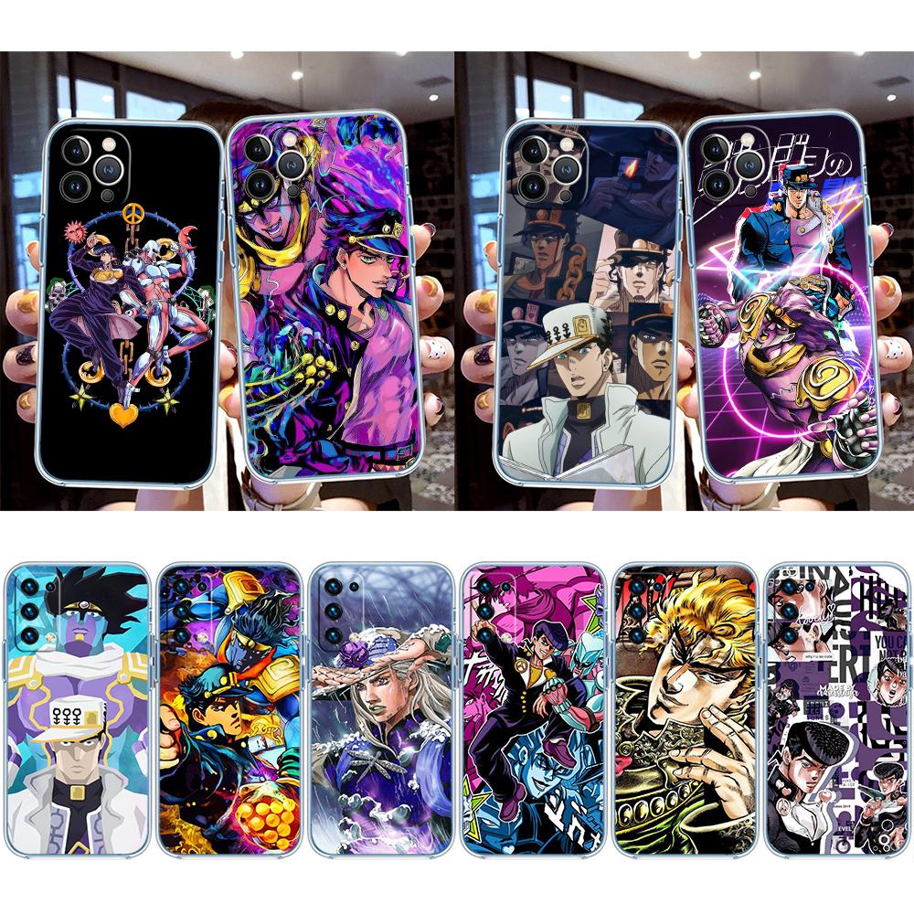 BH31 JoJo's Bizarre Adventure Transparent Phone Case for Motorola Moto G7 G8 G9 G84 G85 G73 G24 G15 Z2 Play Power Plus