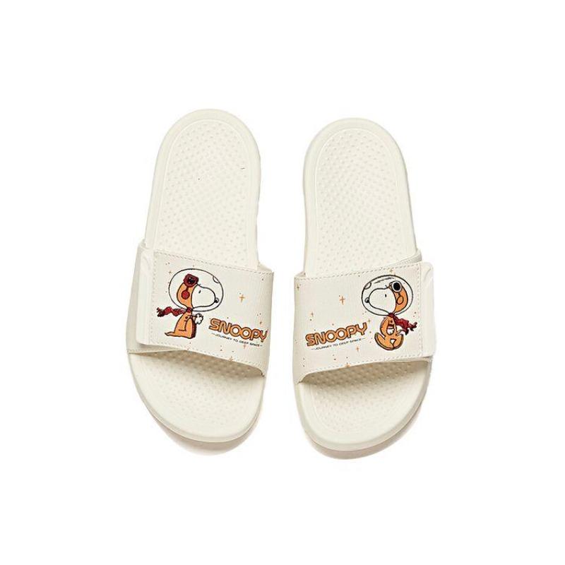 SNOOPY x Anta Badeschuhe Damen Weiß Gelb 922126993-3