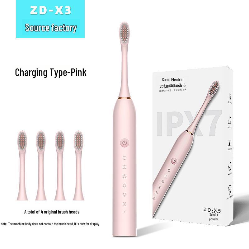 "Intelligent Ultrasonic Electric Toothbrush Set with Ultra-Soft Bristles for Adults and Students"