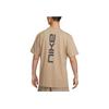 Nike Sportswear Letter Print Breathable Loose Short Sleeve T-Shirt Men Tops Khaki FZ5416-247