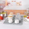 Silicone Dish Drying Mat Heat Resistant Drying Mat For Kitchen Counter Sink Refrigerator Drawer Liner Kitchen Drying Mat