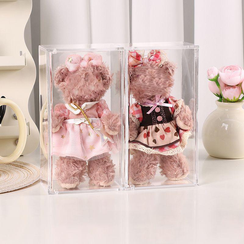 

1 шт. Кулон-кукла Акриловая витрина Коробка для хранения Украшение для куклы Прозрачная Пылезащитная Стойка для хранения Аксессуары для DIY