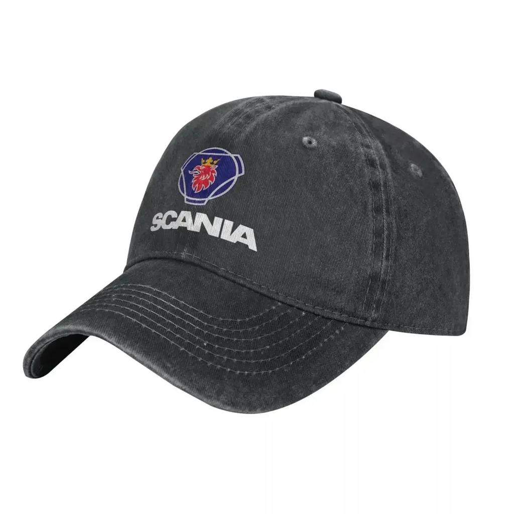 Svezia Saabs Scanias Cappellino da Baseball Vintage Usurato Lavato Cappellino da Sole Unisex Stile Outdoor Estivo Cappellini Regolabili