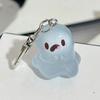 Glow-in-the-dark Ghost Keychain Luminous Design Multiple Expressions Halloween Bag Hanging Ornament