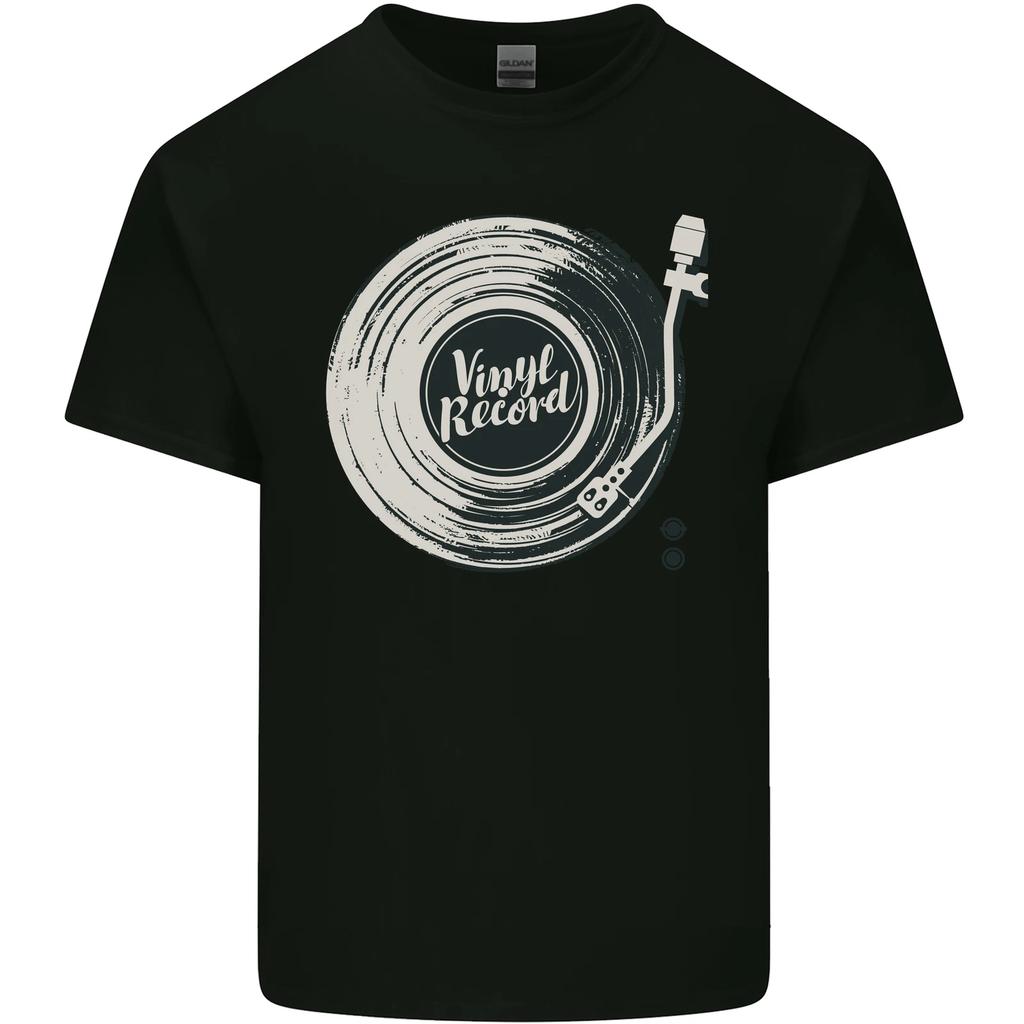 Vinyl Record Music Turntable DJ Kids T-Shirt Childrens