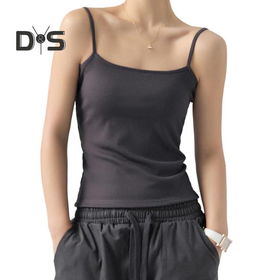 

Женский облегающий жилет без рукавов, облегающий топ, однотонный, ребристый, эластичный, майка, повседневная одежда M черный серый