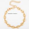 Thick Coffee Bean Bracelet Stainless Steel Trendy Unisex Pig Nose Jewelry Anklet Necklace Waist Chain