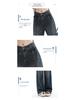 Autumn 2024 Women's High-Waisted Retro Wide-Leg Jeans for Pear-Shaped, Slimming Floor-Length Pants