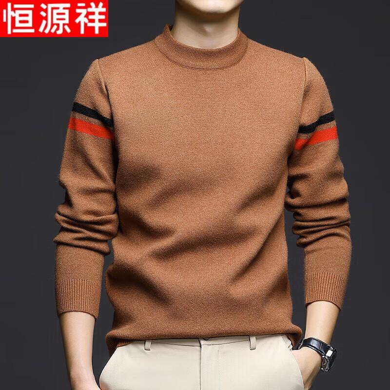 

Hengyuanxiang Men s Long Sleeve Round Neck Sweater XL