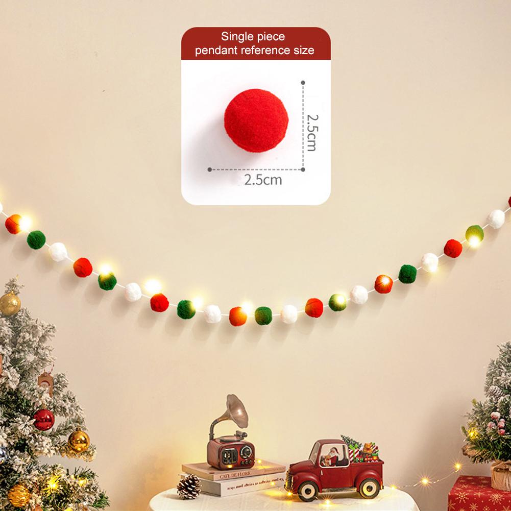 

Christmas Flag LED String Light Pendant For Merry Christmas DIY Handmade Hanging Home Flag Banner Xmas Pendant Decoration