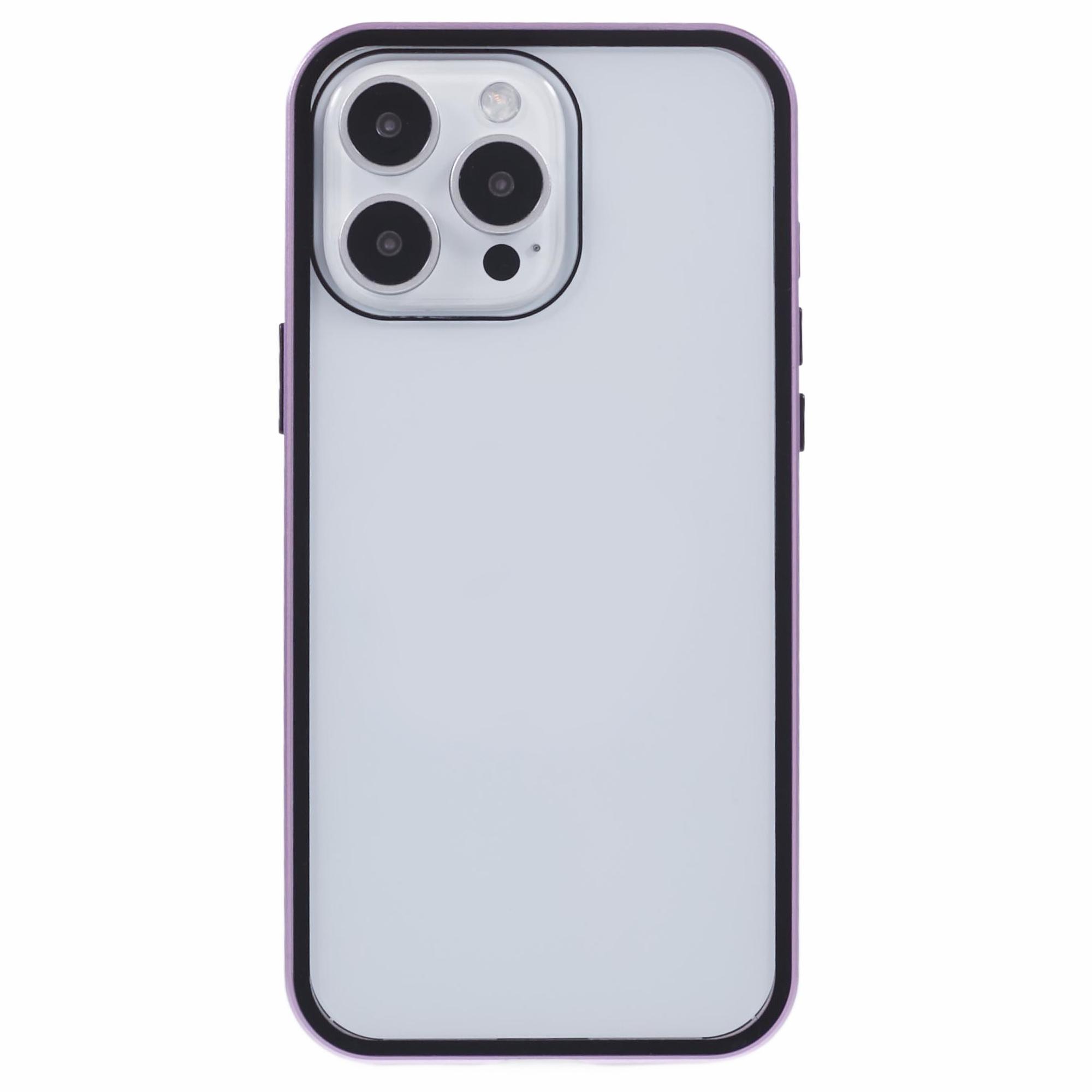 

For iPhone 16 Pro Case Magnetic Full Protection Clear Phone Cover Purple