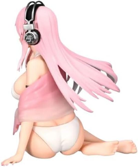Super Sonico Noodle Stopper Figure White Bikini 1 Type - Ver. -