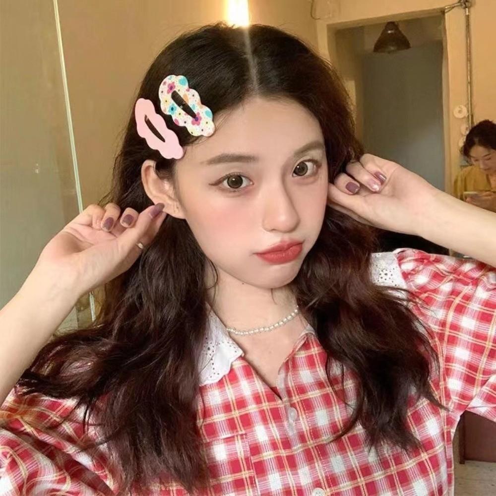 Flower Clouds Hair Clips Candy Color Child Hairgrips Fashion Hair Accessories  for Women Girls