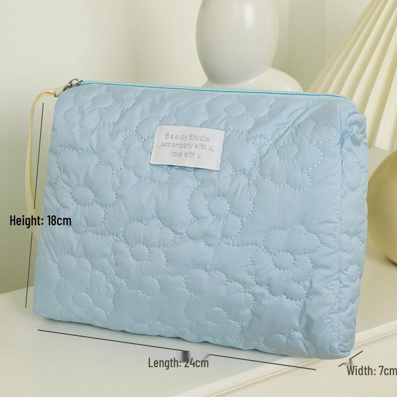 2023 Roztomilá taštička na péči o pleť a make-up v barvách bonbónů - Velká kapacita, přenosná, ve stylu Ins pro ženy