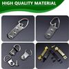 415Pcs Picture Hangers Kit, 7 Sizes D Ring Hangers Sawtooth Hangers Assorted Kit with Screws Boxed Metal Accessories for Wall Mounting Heavy Picture