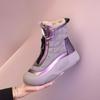 Fleece high-top casual shoes autumn and winter new heightening snow boots retro warm thick-soled boots