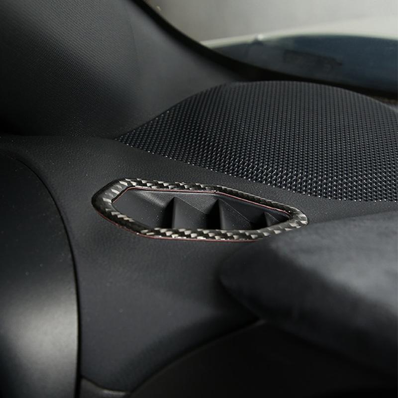 Real Carbon Fiber Car Accessories Dashboard Air Vent Cover Soft Sticker For Subaru BRZ/ For Toyota GR86    2024 2025