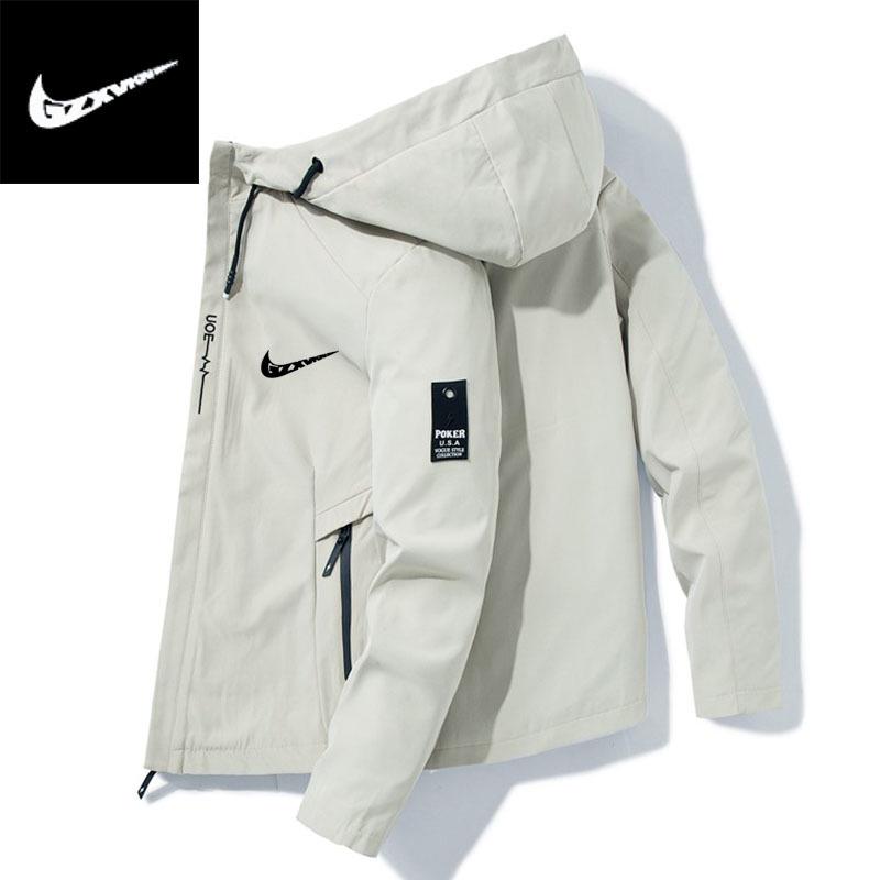 Мужская ветровка с капюшоном, приталенная, весна 2025 4XL