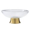 Elegant High-Foot Glass Fruit Plate
