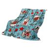 150*200cm Christmas Flannel Printed Blanket Holiday Gift