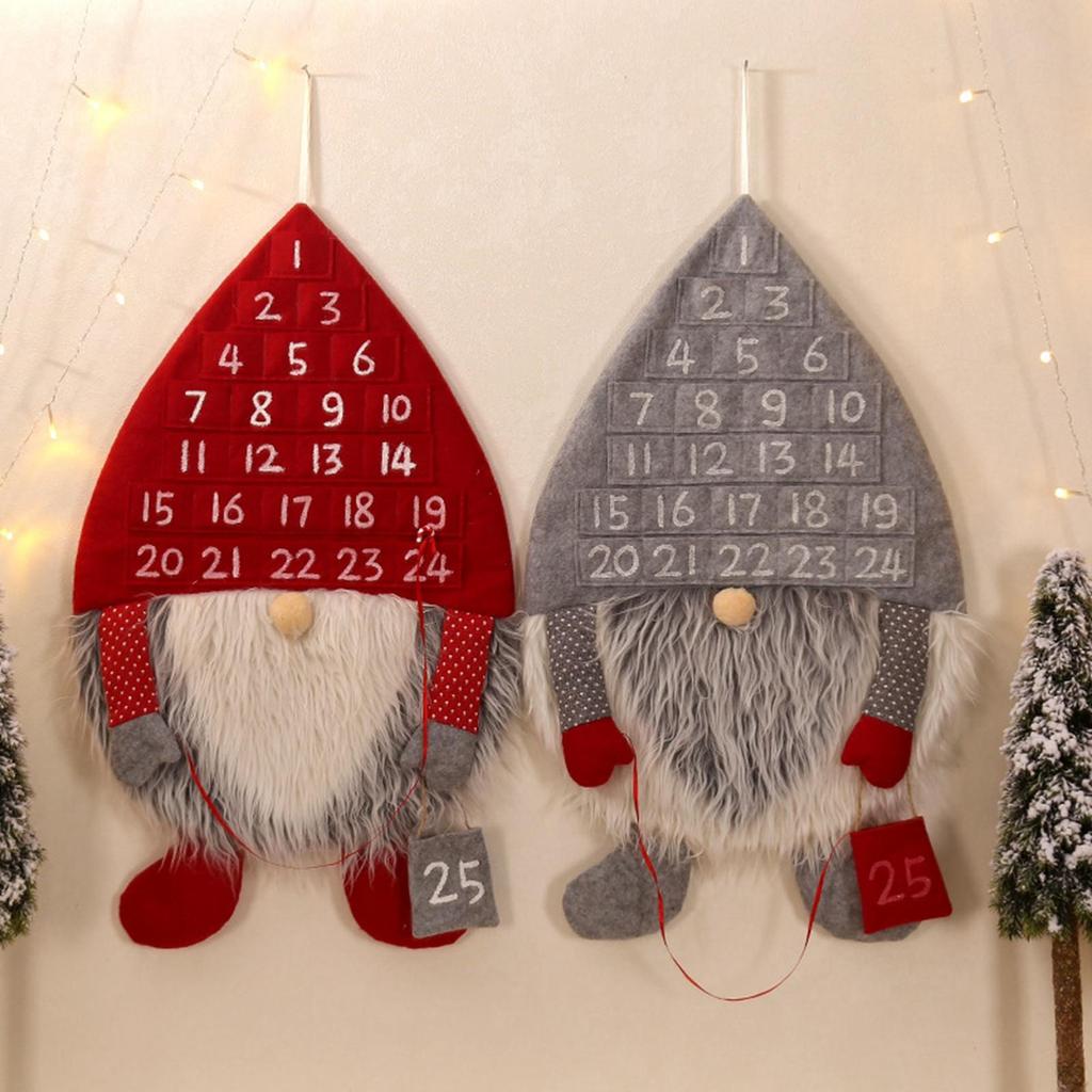 Advent Wall Hanging Calendar Non Woven Gnome 24