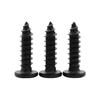 304 Stainless Steel Black Countersunk Hex Socket Self-Tapping Furniture Screw with Thin Flat Head