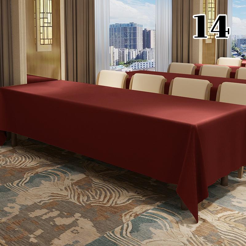 Thickened Waterproof Conference Tablecloth Reusable Rectangular High-end Exhibition Activity Table Cloth Table Skirt Table Cover