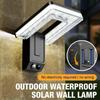 120° Solar Wall Light-Foldable LED with Motion Sensor & Remote 3 Modes Outdoor Lamp for Garden Street Pathway IP65 Waterproof