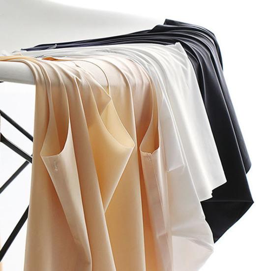 Women's Silky Tank Tops Elastic Cooling Sleeveless Camisoles Basic Shirt Ultra-Thin Seamless