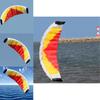 Flame Dual Line Parachute Kite With Handle And String For Beach Fun**
