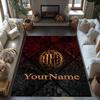 Ac Milan Personalized Name Area Rug Perfect for Foyer Playrooms Game Room Balcony Antislip Carpet Decorate Offices Perfect Gift for Friends & Family