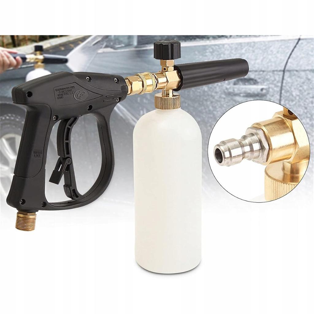 Rosfix Pistole und Schaumlanze für Kärcher HD HDS M22 Hochdruckreiniger – Hohe Funktionalität | Fassungsvermögen 1L | Max. Druck 280 Bar