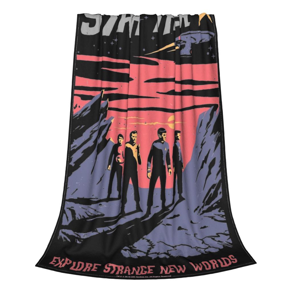 Super Soft Stars Treks The Original Series Strange Throw Blanket Fleece Lightweight Science Officer Bed Blanket Cozy Blankets